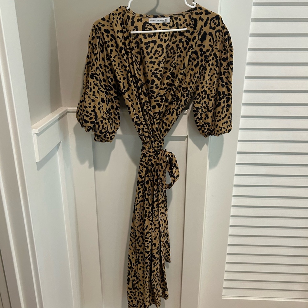 Faithfull the Brand Animal Print Dress